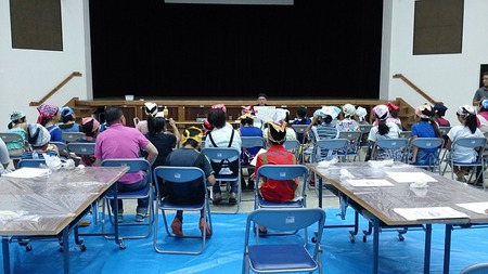 宜野湾市中央公民館沖縄そば親子手打ち教室