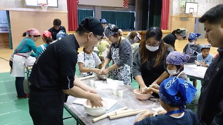 喜屋武小学校手打ち教室