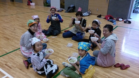 喜屋武小学校手打ち教室