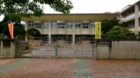 知念中学校沖縄そば手打ち教室