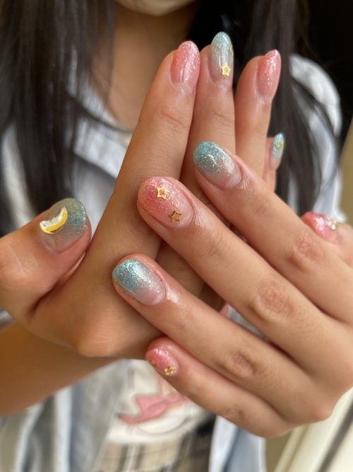 夏休み⛱限定(学生ネイル)