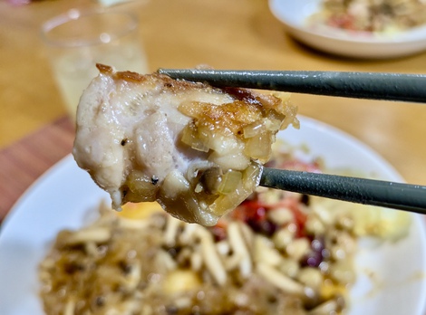 きのこの和風ソースチキン & ささみと白菜のあんかけ煮