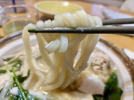 鶏つみれのスタミナ味噌鍋 & リメイク鍋焼きうどん