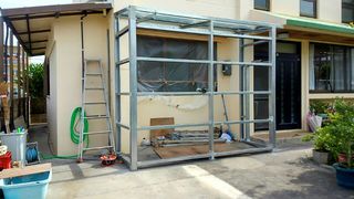 倉庫 洗濯物干場鉄骨工事 合同会社 シンカ
