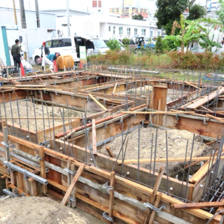 沖縄市U邸　基礎型枠工事