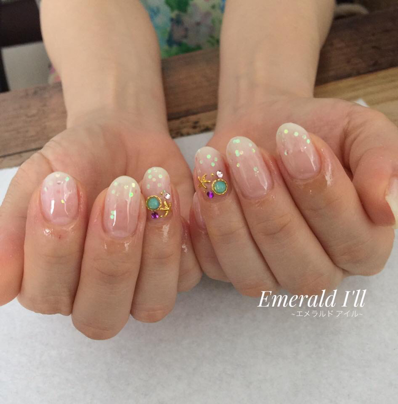 キャンペーン中 ﾟ ﾟ ﾉ ジェルネイル 安い ネイル 沖縄 沖縄市 ネイル 沖縄市ネイルサロンemerald I Ll デザイン持ち込みのお店