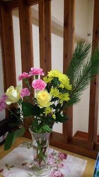 お正月のお花 2021/12/30 19:41:24