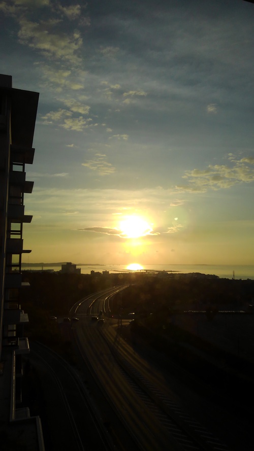 10月25日の夕陽