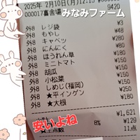 496位[野菜が安い⤵みなみファーム] 2025/02/11 08:25:43