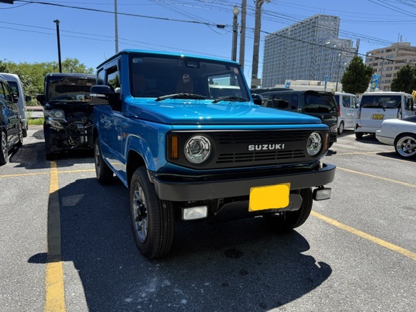 ジムニー　ショートバンパー　マフラー取付！