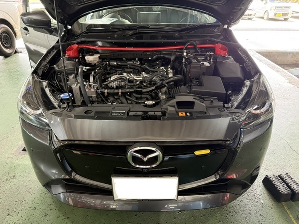 MAZDAⅡ タワーバー ステアリング交換! MAZDAⅡ タワーバー ステアリング交換!