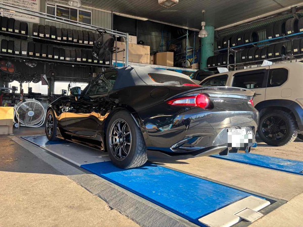 NDロードスター　エアロ取付