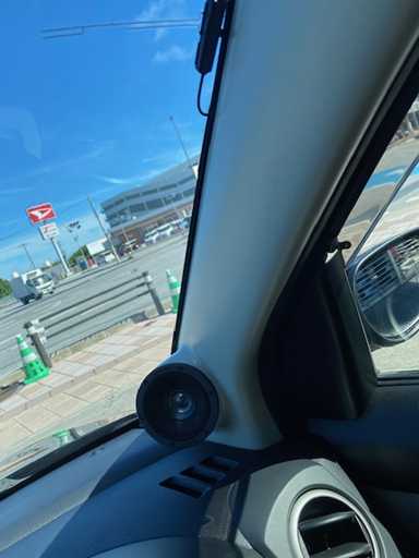 Aピラー　トゥイーター加工