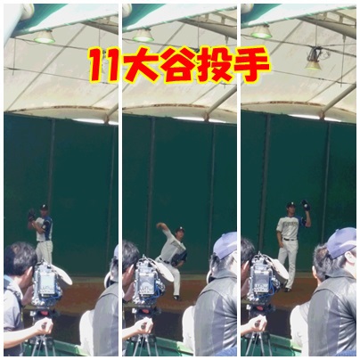 視線の先には大谷選手