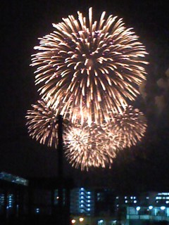 秋の花火