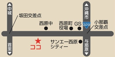 素肌LABOへの地図