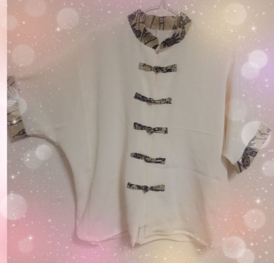 チャイナ服風ドルマンスリーブ