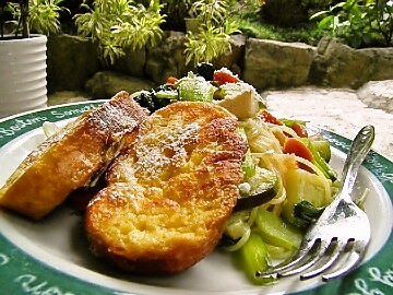 夏野菜のパスタ＆フレンチトースト