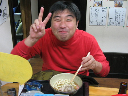 梅田さん来店。