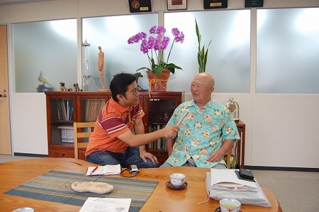 沖縄そばの日　サン食品　土肥社長　久茂地放送屋