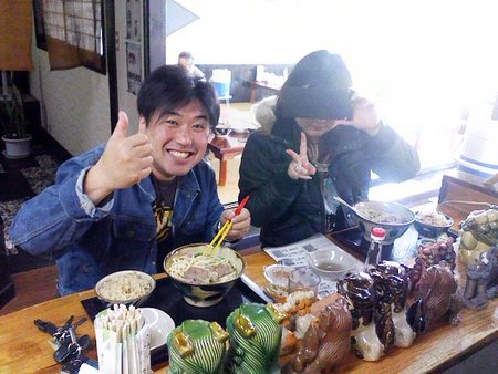 愛人？と来店！