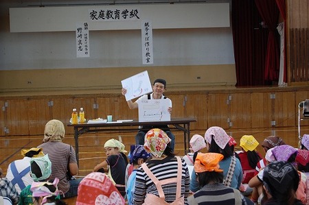 沖縄そば　沖縄そば伝道師　高原小学校　手打ち教室