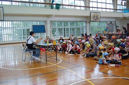沖縄そば　沖縄そば伝道師　高原小学校　手打ち教室