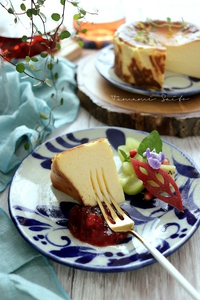 とろける！■バスク風チーズケーキとローゼルジャム