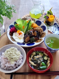 ワンプレごはんは玄米みそのお味噌汁で 2021/08/09 19:16:45