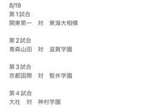 今日は準々決勝 2024/08/19 06:51:00