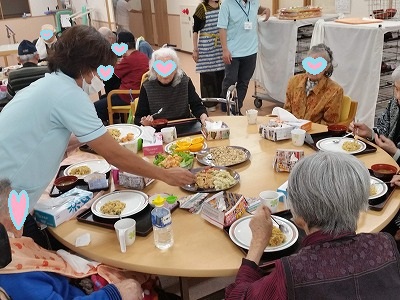 デイサービスてだこ苑にて中華バイキングを行いました