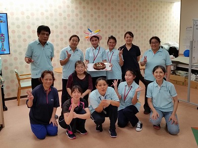 毎月恒例誕生者ランチ外出デイサービスてだこ苑