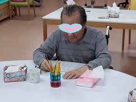 毎月恒例カレンダー作り☆デイサービスてだこ苑
