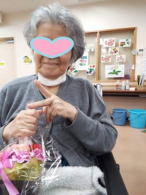 母の日の様子　ケアホームてだこ苑