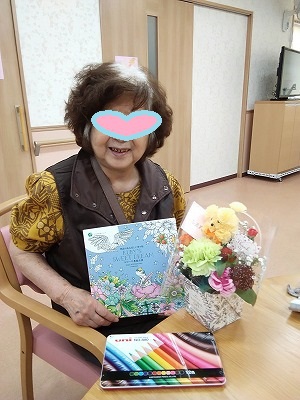 母の日の様子　ケアホームてだこ苑