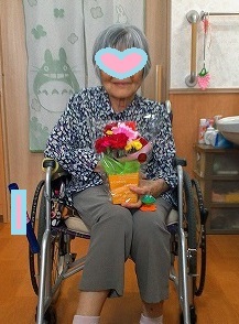 母の日の様子　ケアホームてだこ苑