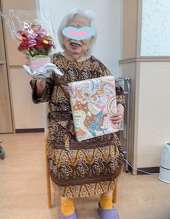 母の日の様子　ケアホームてだこ苑