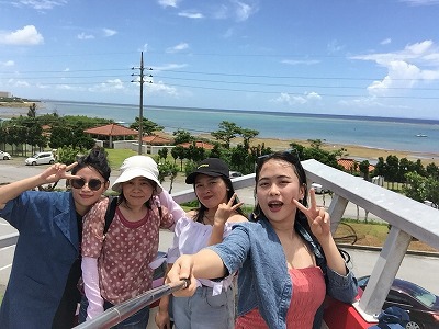 ドライブに行ってきましたケアホームてだこ苑・インターンシップ生