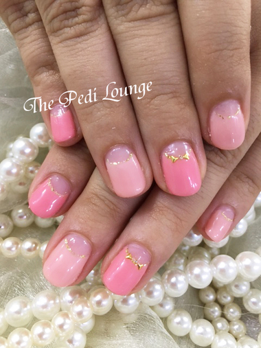 ピンク×ピンク♡そしてプチリボンのせ！！ネイル♡