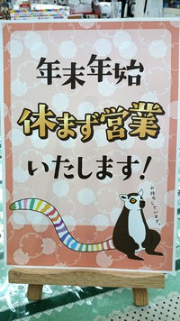 年末年始営業しています。