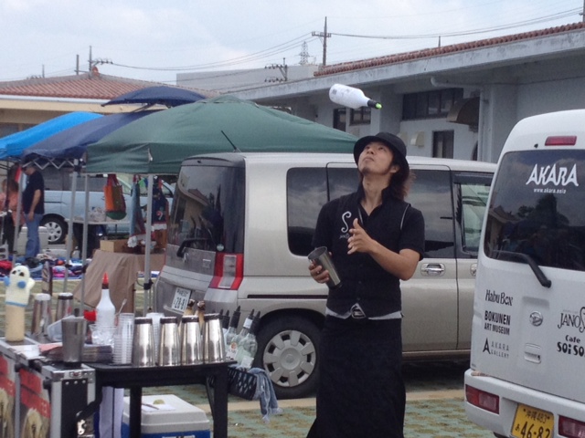 26土曜日の友達ワークス☆フレアバーテンダーショー