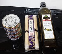 島原産  の  手延素麺    そーめん ちゃんぷるー