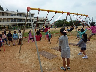 遊具、使用開始です！