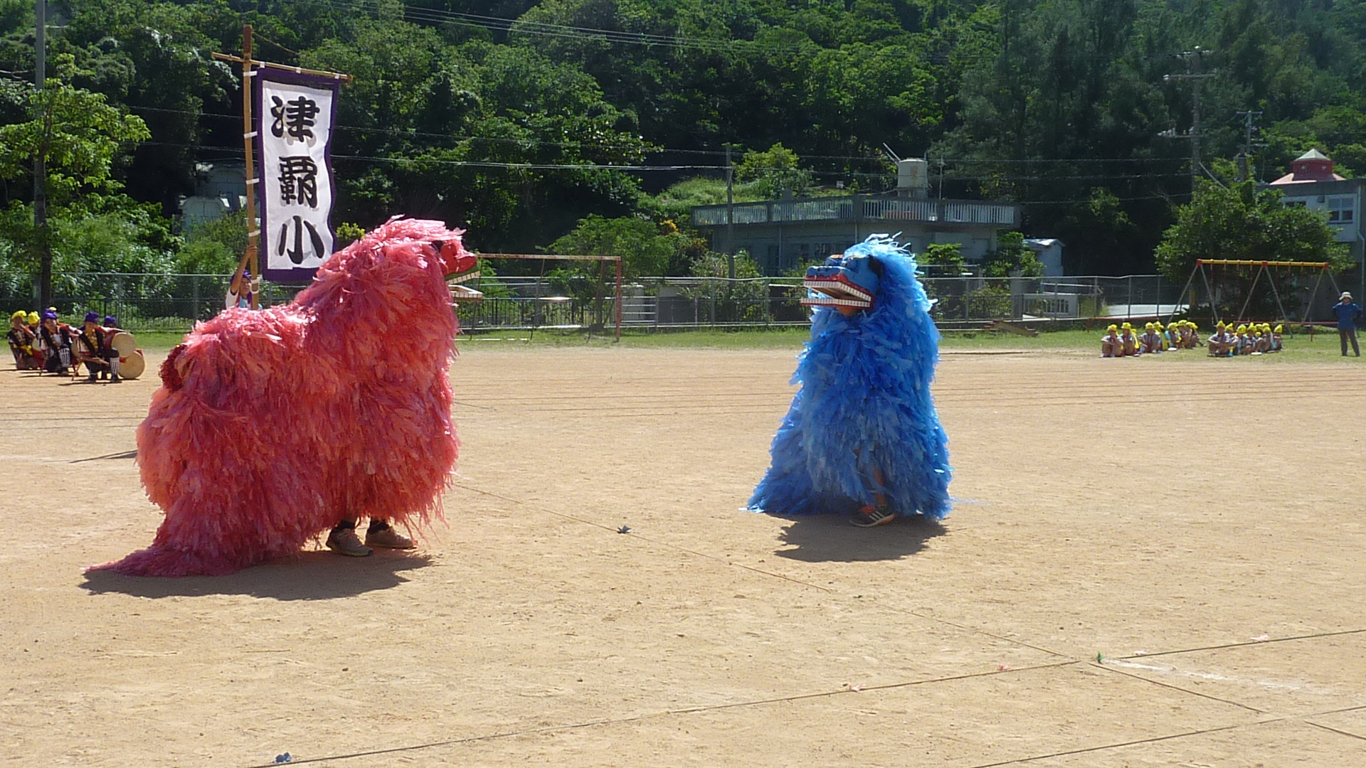 運動会エイサー練習