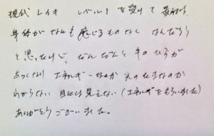 沖縄ヒーリングレイキ講座の感想その2 沖縄ヒーリングレイキ講座の感想その2