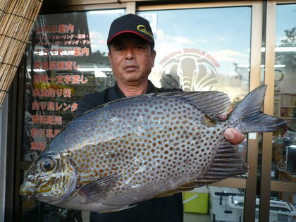 三水海・平良英雄さん南城市海岸★良型カーエー好調です(^O^)