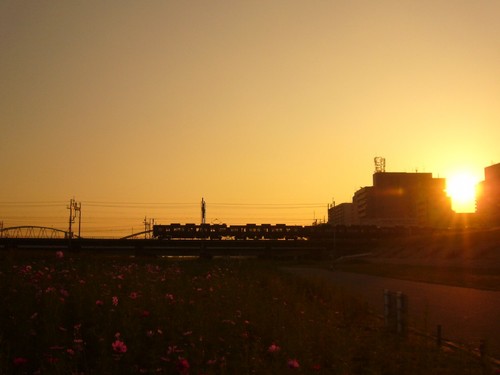淀川の夕暮れ