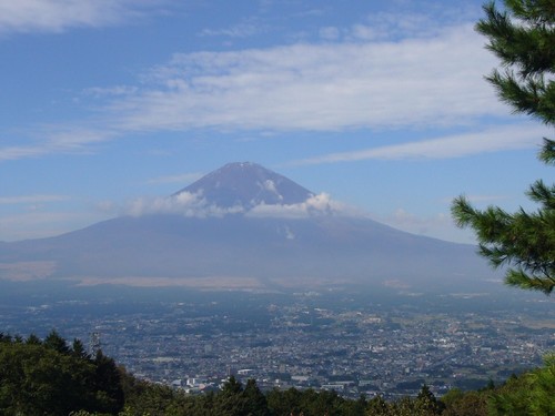 富士山とススキと富士屋