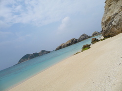 風景　景色　海　山　青　緑　砂浜　心　状態　バロメーター