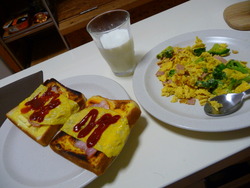 自炊　男の料理　晩御飯　（最近　土鍋　使ってないな～）